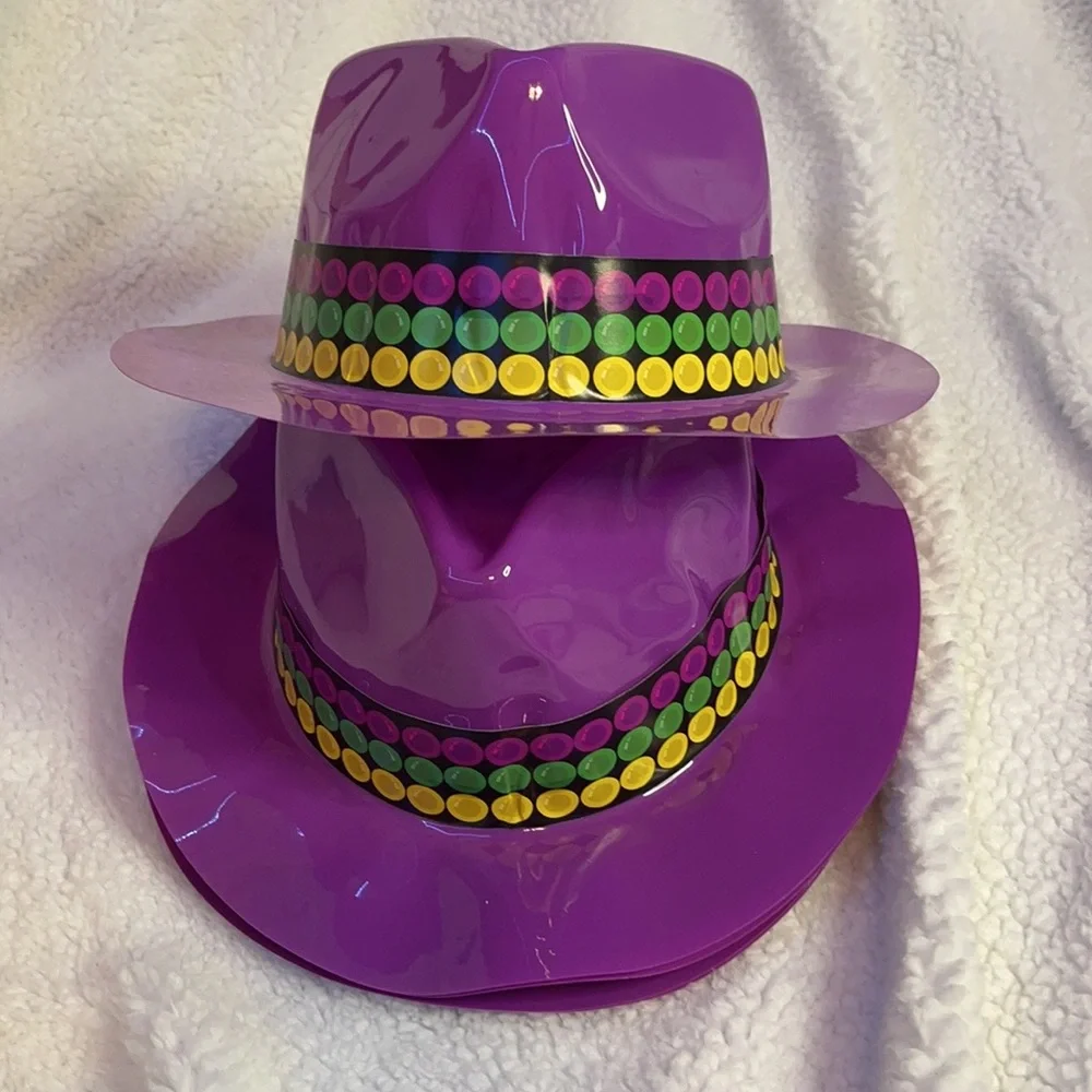 MARDI GRAS PARTY HATS | Purple